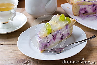 Homemade cheesecake Stock Photo