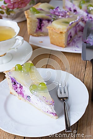 Homemade cheesecake Stock Photo