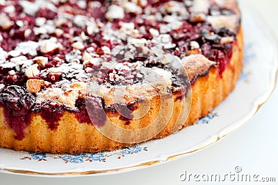 Homemade cherry pie Stock Photo