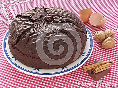 Homemade chocolate cake Stock Photo