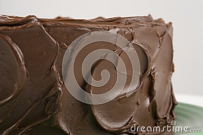 Homemade Chocolate Cake Stock Photo