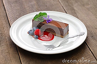 Homemade chocolate cake Stock Photo
