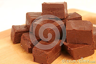 Homemade Chocolate Fudge 2 Stock Photo
