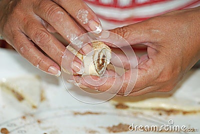 Homemade Cinnamon Rolls Stock Photo