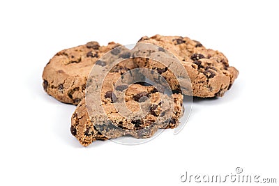 Homemade cookies with chocolate Stock Photo