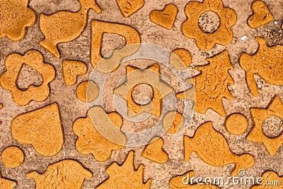 Homemade cookies pattern Stock Photo