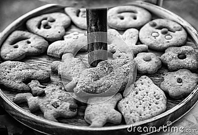 Homemade cookies with shapes Stock Photo