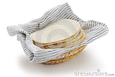 Homemade corn tortillas Stock Photo