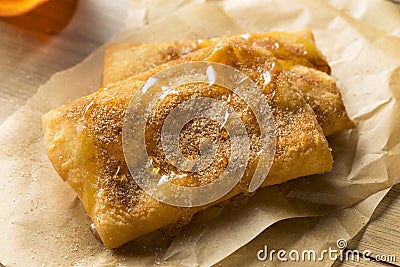 Homemade Deep Fried Mexican Sopapillas Stock Photo