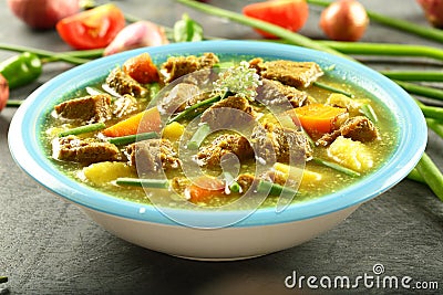 Delicious mutton stew Stock Photo