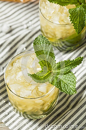 Homemade Derby Mint Julep Stock Photo