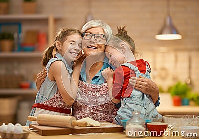 Homemade food and little helper Stock Photo