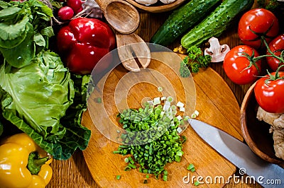 Homemade food preparation Stock Photo