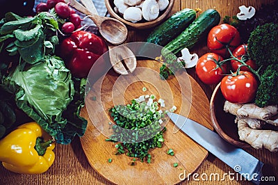 Homemade food preparation Stock Photo