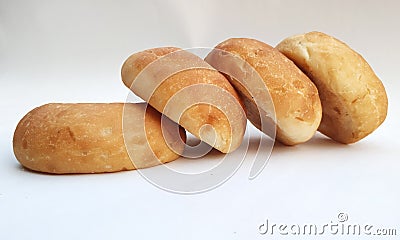 Homemade Freshly baked soft Dinner Rolls, selective focus Stock Photo