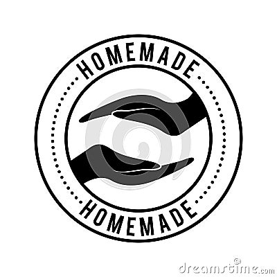 Homemade with love design Vector Illustration