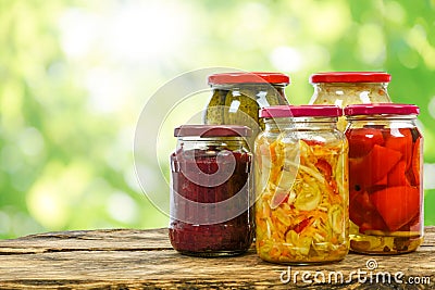 Homemade marinated food. Stock Photo