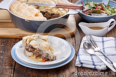 Homemade meat pie Stock Photo