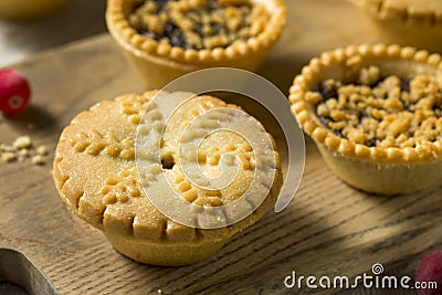 Homemade Mini Mincemeat Pies Stock Photo