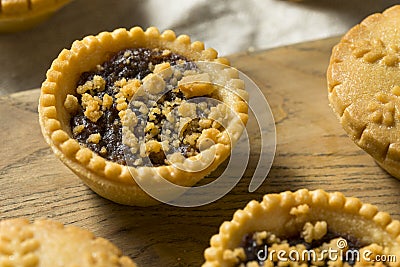 Homemade Mini Mincemeat Pies Stock Photo