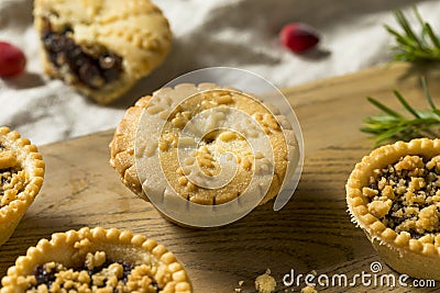 Homemade Mini Mincemeat Pies Stock Photo