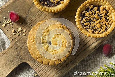 Homemade Mini Mincemeat Pies Stock Photo