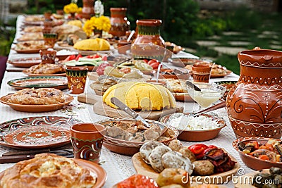 Homemade moldavian food Stock Photo