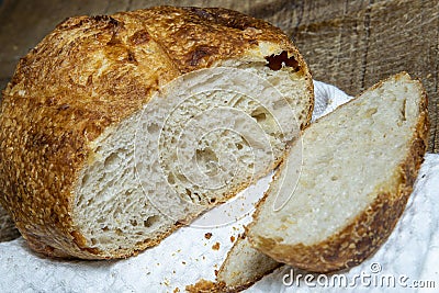 Homemade natural fermented bread Stock Photo