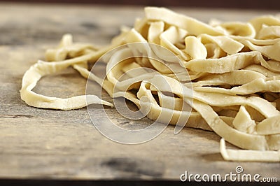 Homemade noodles Stock Photo