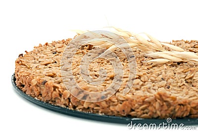 Homemade Oatmeal Cake Stock Photo