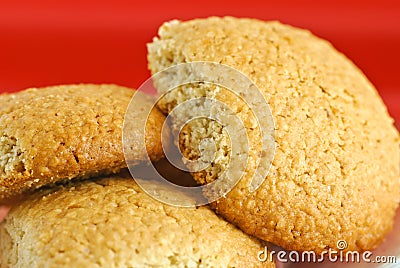 Homemade oatmeal cookies Stock Photo