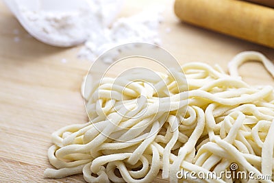 Homemade pasta Stock Photo