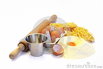 Homemade Pasta Stock Photo