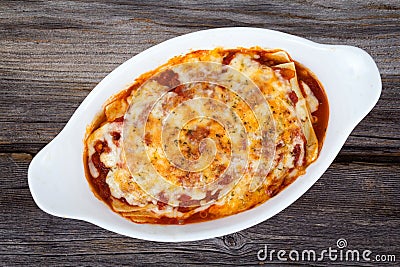 Homemade pasta lasagna Stock Photo