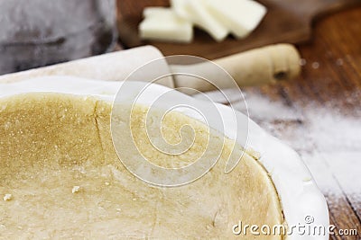 Homemade Pastry Shell Stock Photo