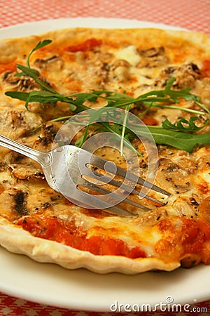 Homemade pizza Stock Photo