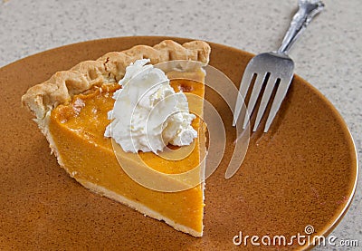 Homemade pumpkin pie Stock Photo