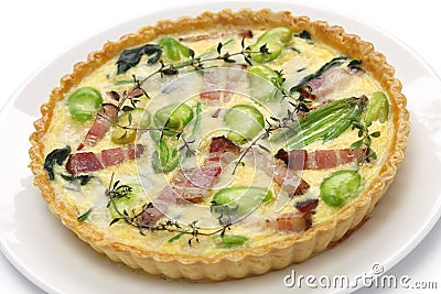 Homemade quiche Stock Photo