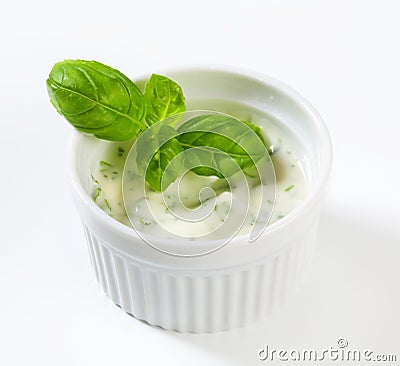 Homemade Ranch dressing Stock Photo