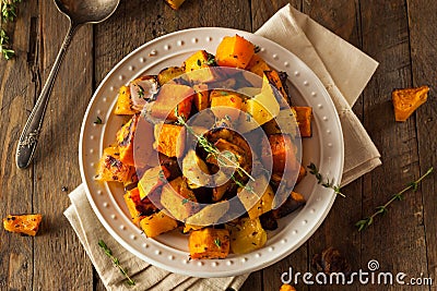 Homemade Roasted Root Vegetables Stock Photo