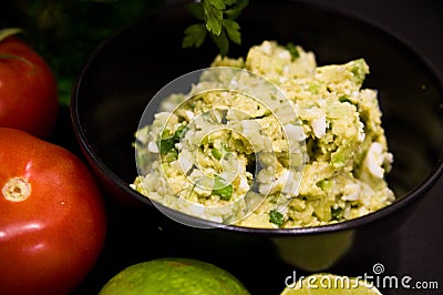 Homemade sandwiches with eggs and mango pate Stock Photo