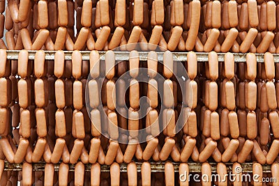 Homemade sausages Stock Photo