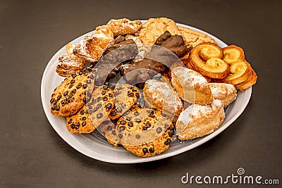 homemade shortbread cookies or tea biscuits are deliciou Stock Photo