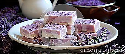 homemade soap and its natural, organic ingredients. Explore the artistry of crafting handcrafted soap Stock Photo