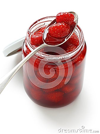 Homemade strawberry jam Stock Photo