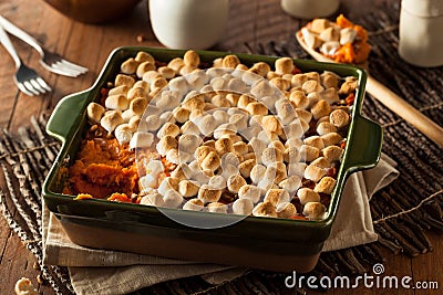 Homemade Sweet Potato Casserole Stock Photo