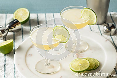 Homemade Vokda Gimlet Cocktail Stock Photo