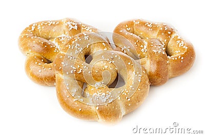 Homemade Warm Soft Pretzel Stock Photo