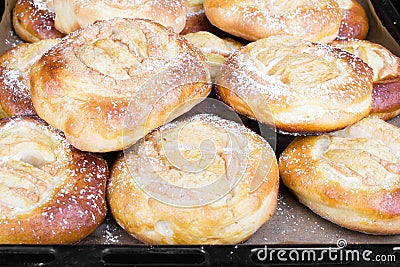 Homemade yeast cakes Stock Photo