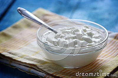 Homemade yogurt Stock Photo